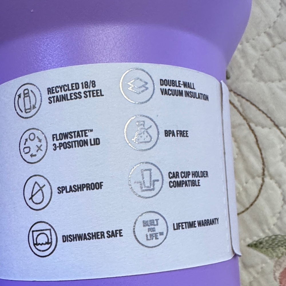 Stanley Purple Starry Tumbler with Handle - Picture 5 of 6